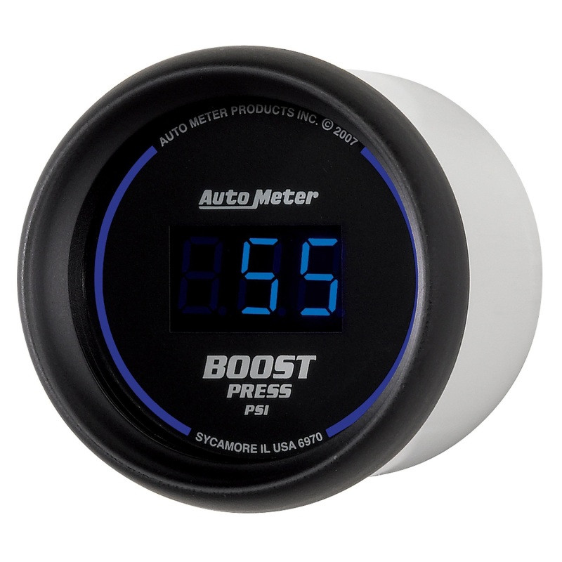 Autometer Cobalt Digital 52mm Digital 5-60 PSI Boost Gauge - 6970