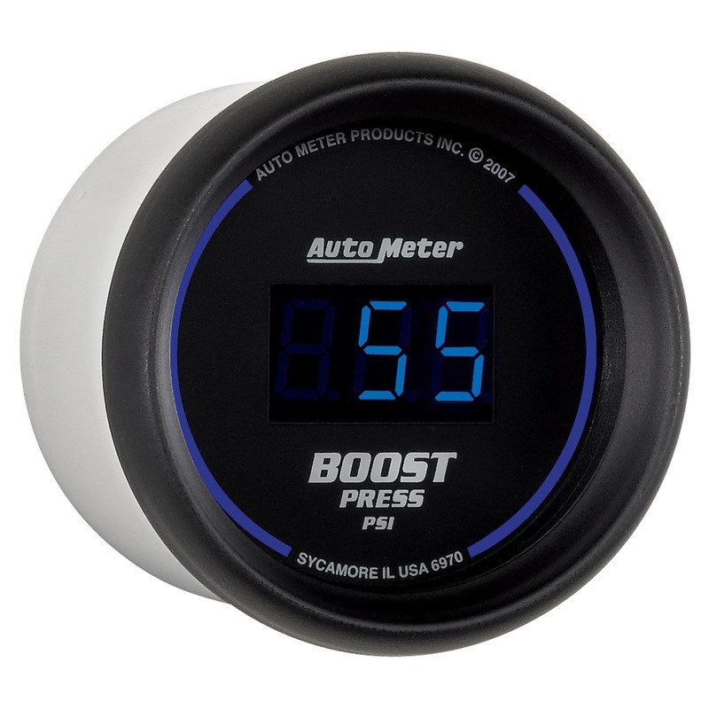 Autometer Cobalt Digital 52mm Digital 5-60 PSI Boost Gauge - 6970