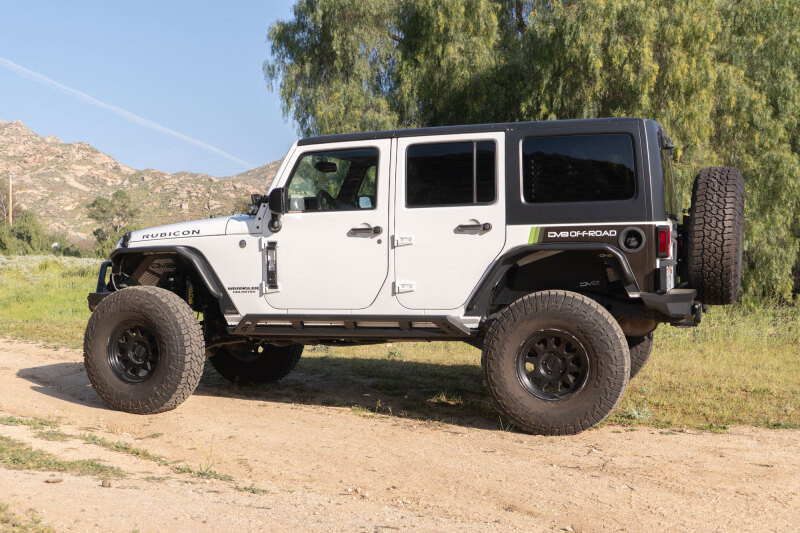 DV8 Offroad 2007-2018 Jeep Wrangler JK 4-Door Rock Sliders - SRJK-07 Photo - out of package