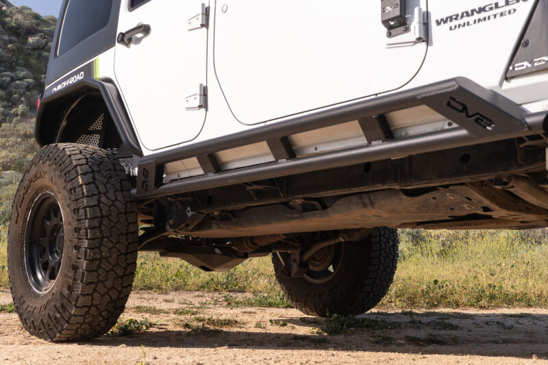 DV8 Offroad 2007-2018 Jeep Wrangler JK 4-Door Rock Sliders - SRJK-07 Photo - out of package