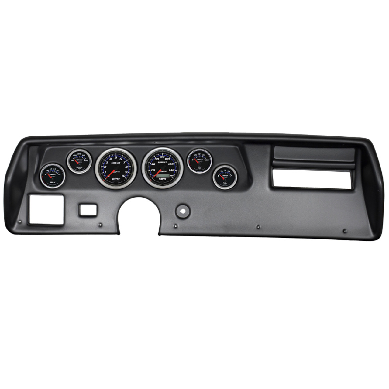 Autometer Cobalt 70-72 Chevelle SS/El Camino Dash Kit 6pc Tach / MPH / Fuel / Oil / WTMP / Volt - 7025-CB