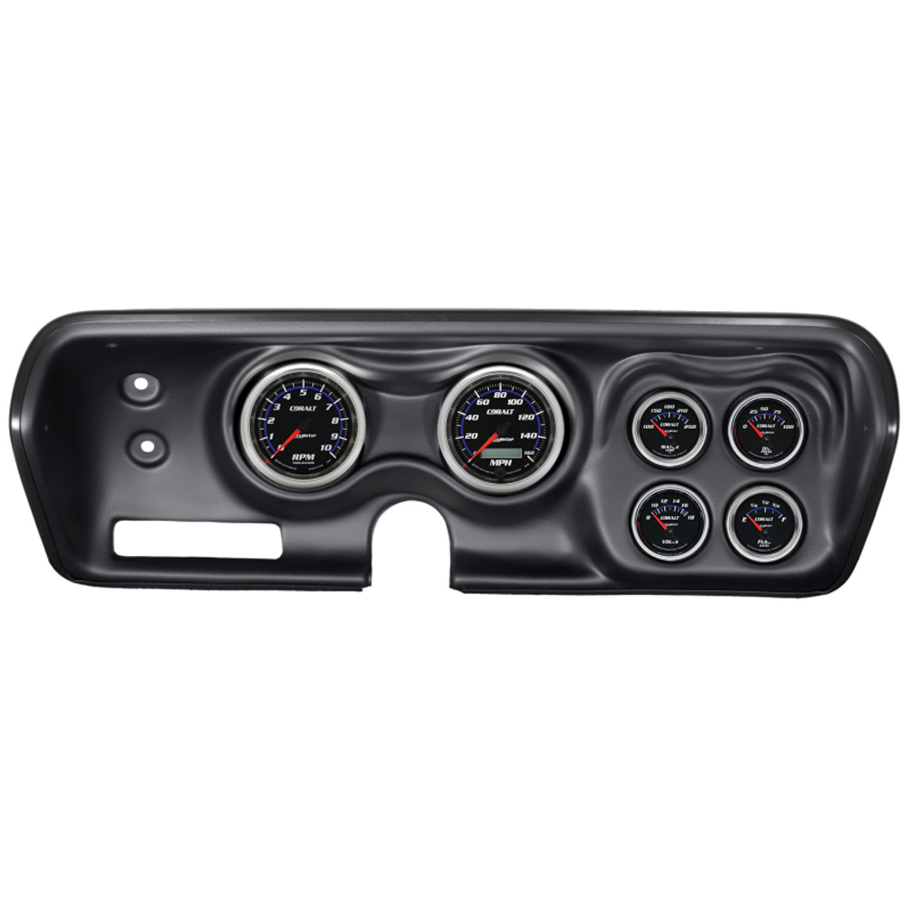 Autometer Cobalt 71-74 Charger/ GTX/ Road Runner Dash Kit 6pc Tach/MPH/Fuel/Oil/WTMP/Volt - 7030-CB