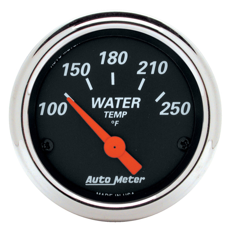 Autometer Designer Black 70-76 Duster/Demon/Dart Dash Kit 6pc Tach / MPH / Fuel / Oil / WTMP / Volt - 7031-DB