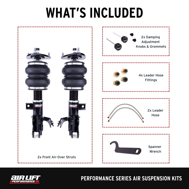 Air Lift Performance 19-25 Lexus ES300H/ES350 Front Air Suspension Kit - 76019 Photo - out of package