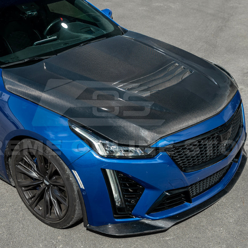 EOS Carbon Fiber OEM Style Hood - Cadillac CT5-V Blackwing (HOOD-1330-BKCF)