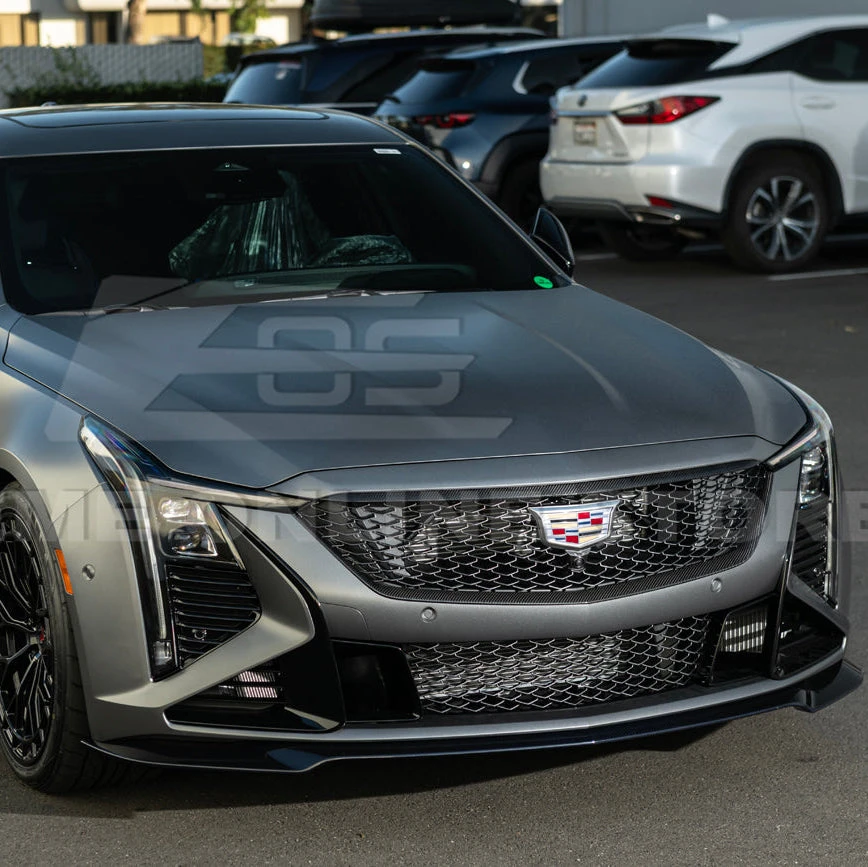 EOS Carbon Fiber Upper Grille Trim - 2025+ Cadillac CT5-V Blackwing (VENT-1216-BKCF)