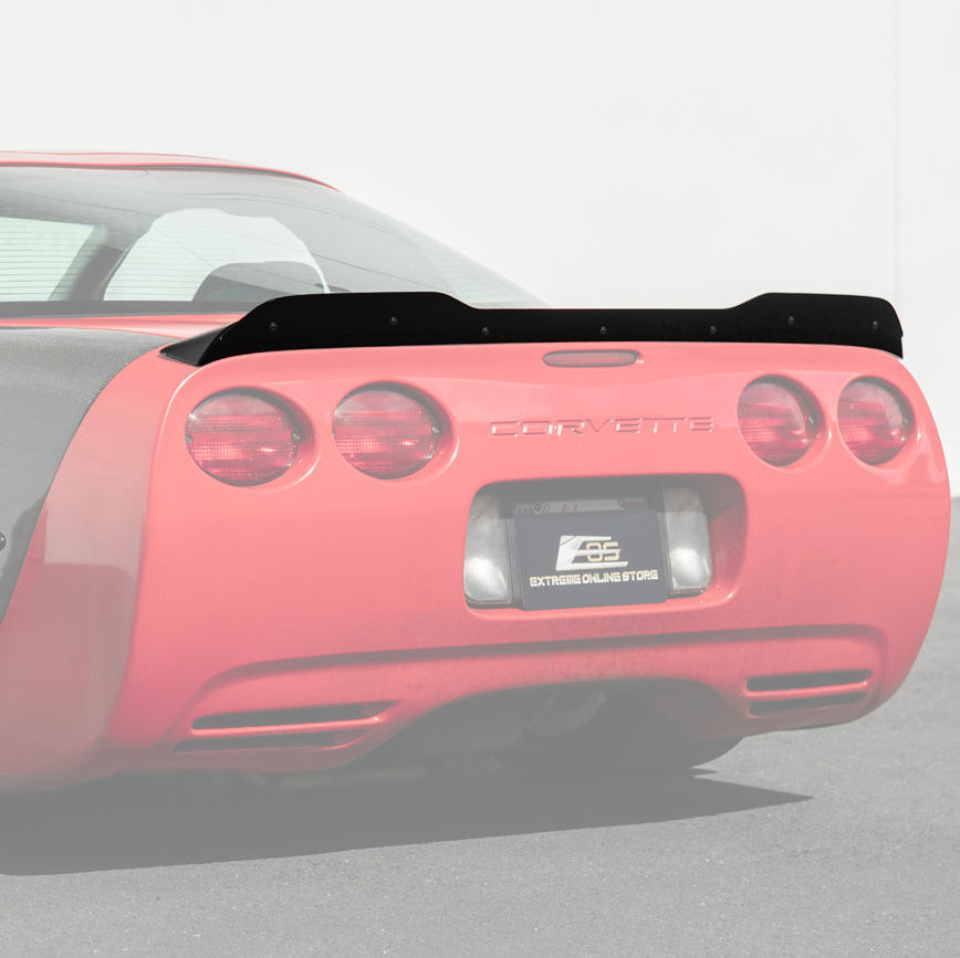 EOS ZR1 Extended Wickerbill Rear Spoiler Gloss Black - C5 Corvette (SPOILER-1254-V2-ABS)