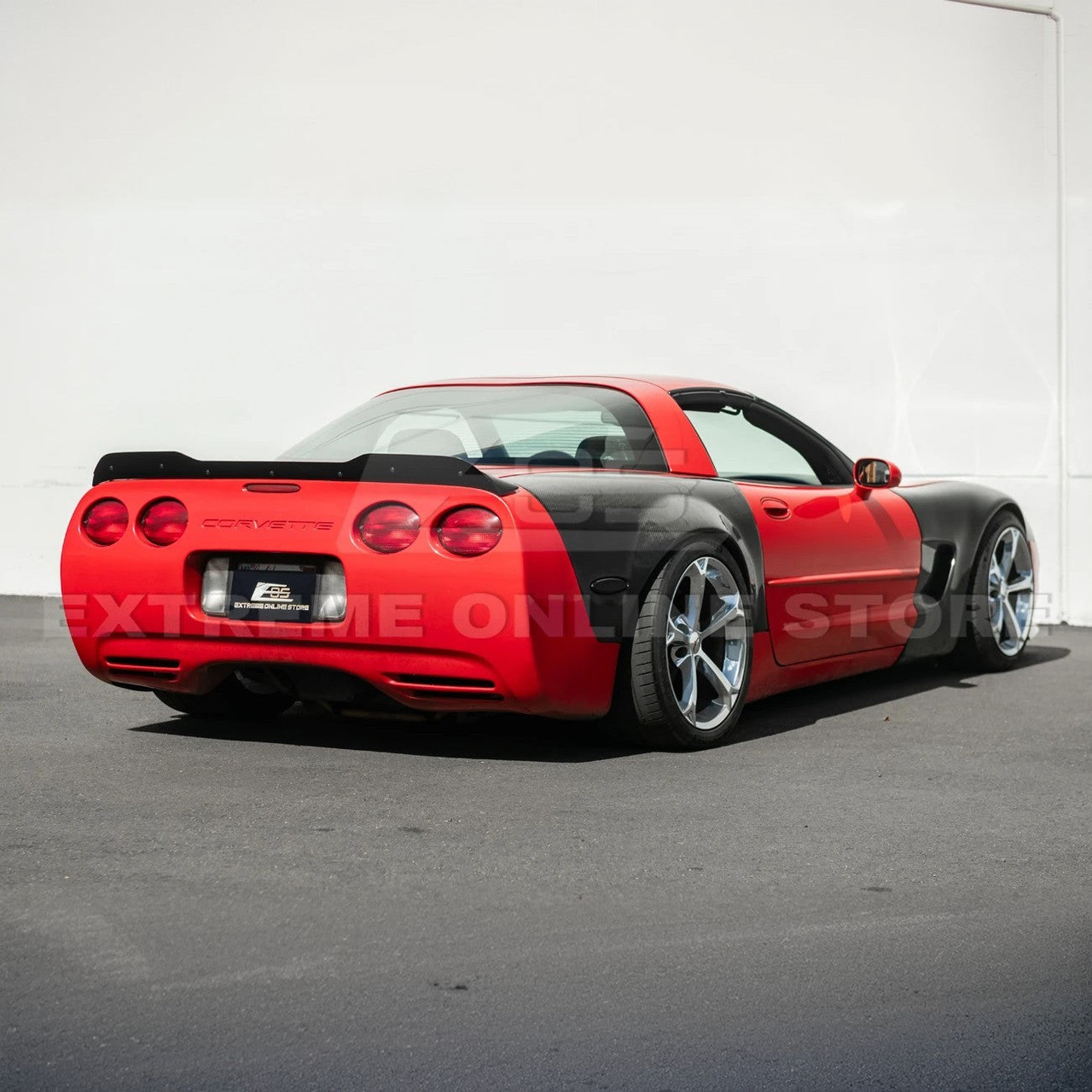 EOS ZR1 Extended Wickerbill Rear Spoiler Gloss Black - C5 Corvette (SPOILER-1254-V2-ABS)
