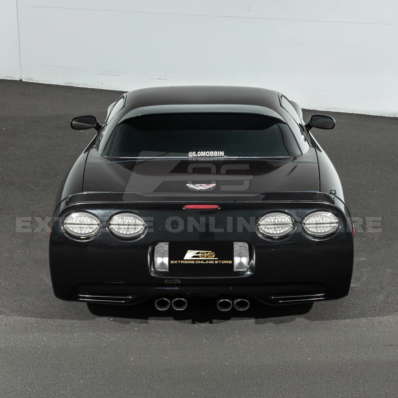 EOS Carbon Fiber Roof Spoiler - C5 Corvette Z06 COUPE (SPOILER-1356-BKCF)