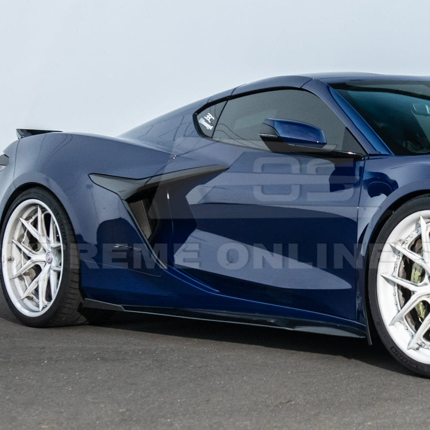 EOS Track Edition Side Skirts - Carbon Flash Metallic - C8 Corvette Z06 (SS-1175-V2-ABS)