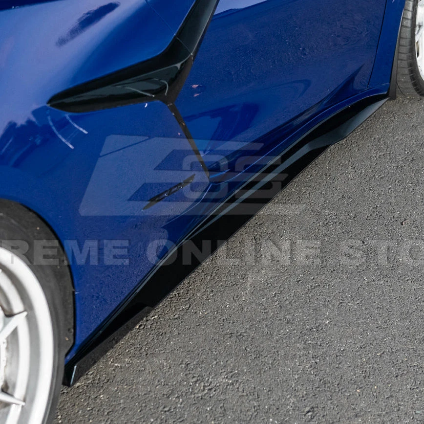 EOS Track Edition Side Skirts - Carbon Flash Metallic - C8 Corvette Z06 (SS-1175-V2-ABS)
