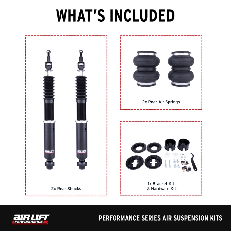 Air Lift Performance 15-20 Audi A3 / 15-24 Volkswagen GTI Air Suspension Rear Kit - 76503 Photo - out of package