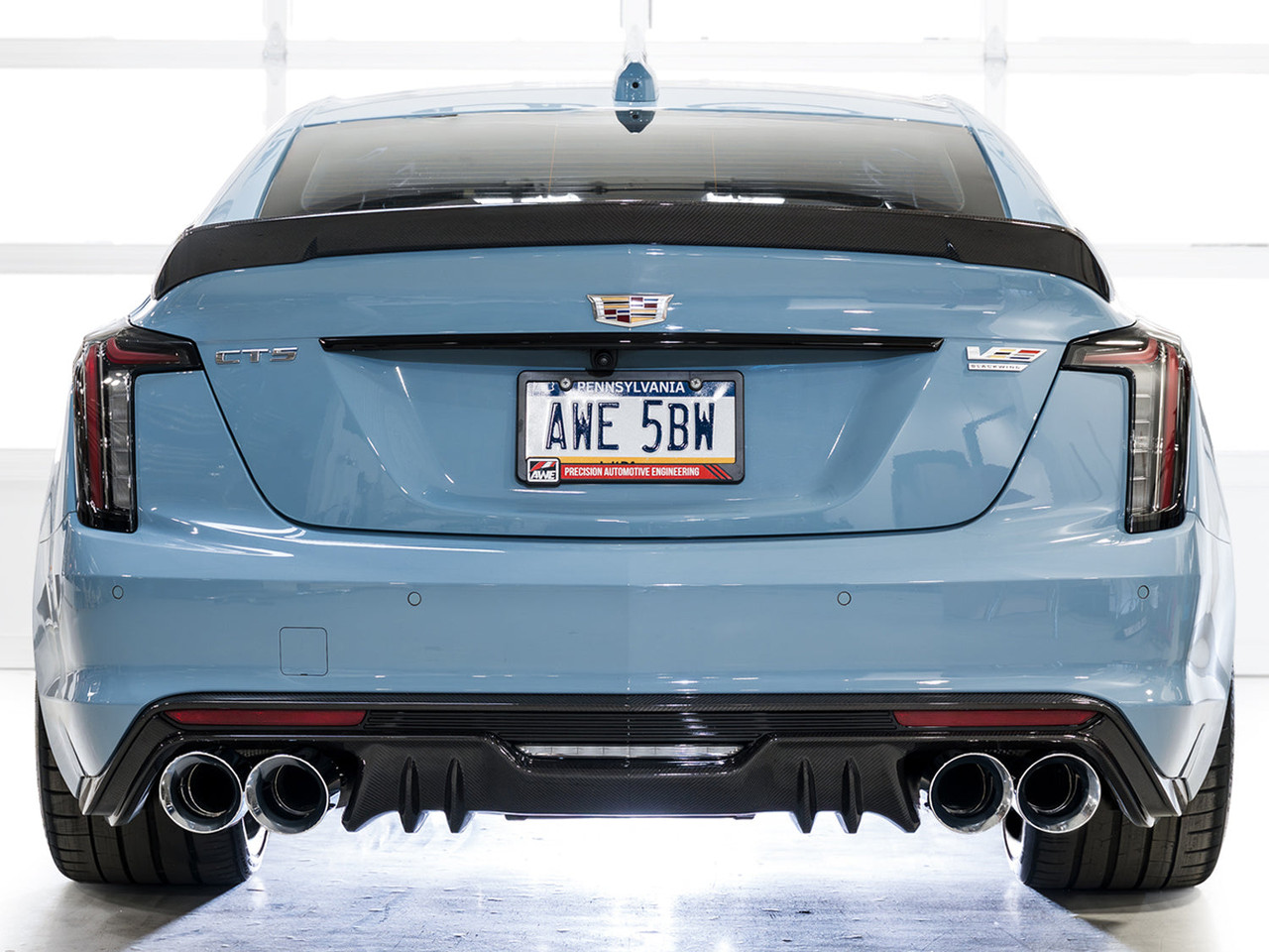 AWE 22-26 Cadillac CT5-V Blackwing SwitchPath Exhaust - Chrome Silver Tips - 3025-42562 (AWE3025-42562)