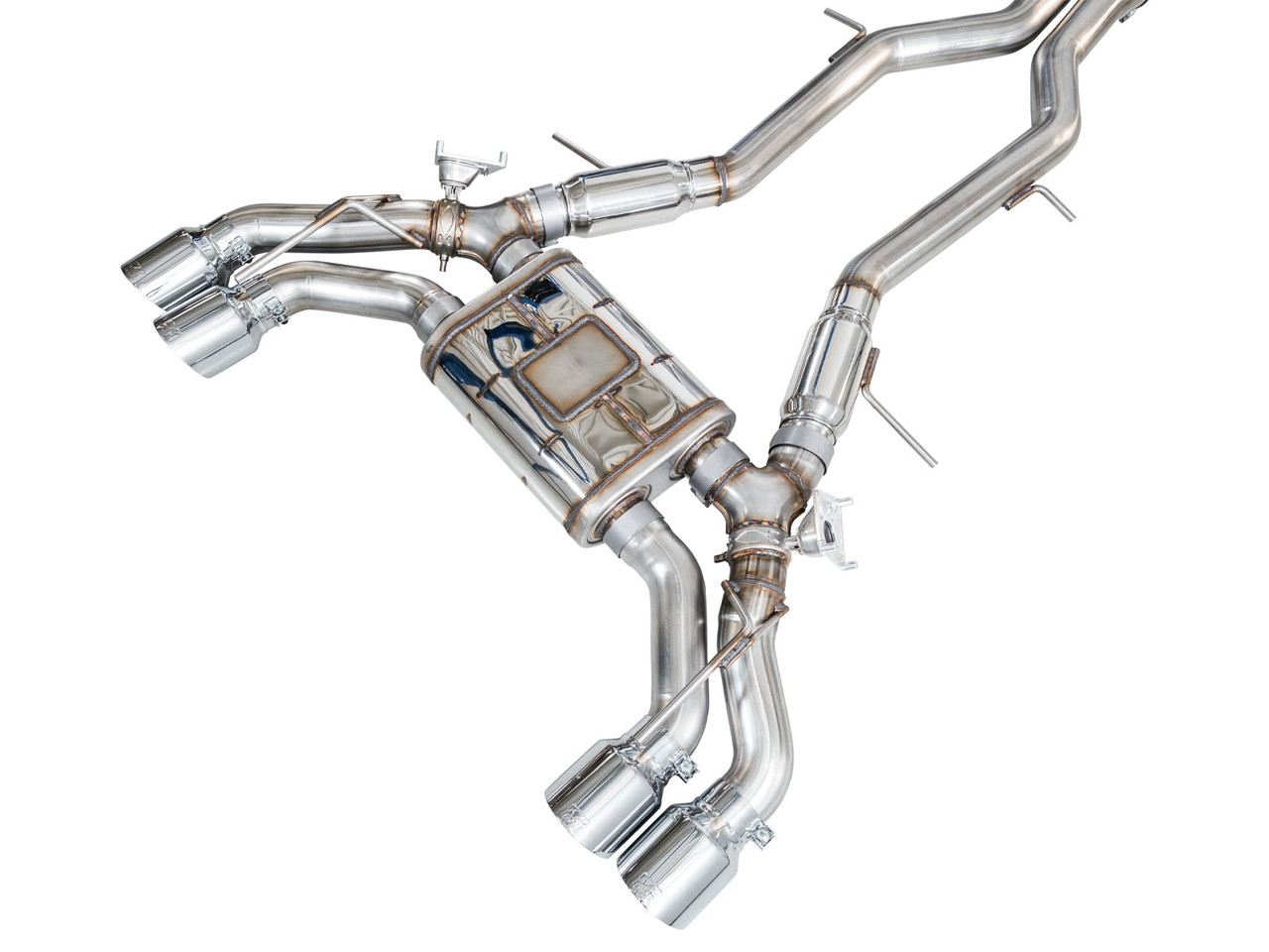 AWE 22-26 Cadillac CT5-V Blackwing SwitchPath Exhaust - Chrome Silver Tips - 3025-42562 (AWE3025-42562)