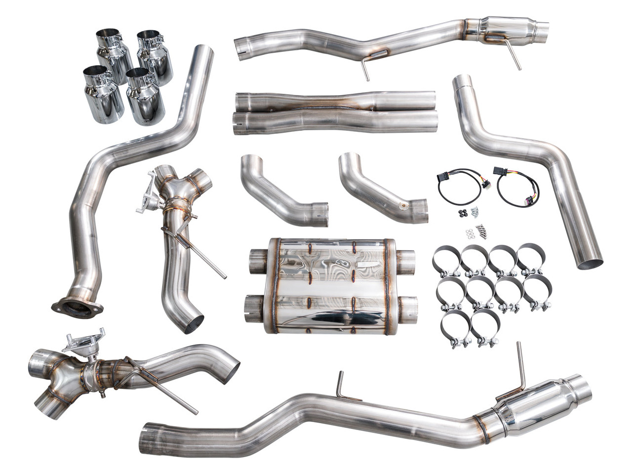 AWE 22-26 Cadillac CT5-V Blackwing SwitchPath Exhaust - Chrome Silver Tips - 3025-42562 (AWE3025-42562)