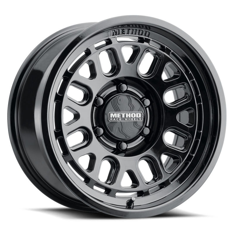 Method MR321 17x8.5 +25mm Offset 6x5.5 BP 106.25mm CB Gloss Black Wheel - MR321785601325 Photo - Primary