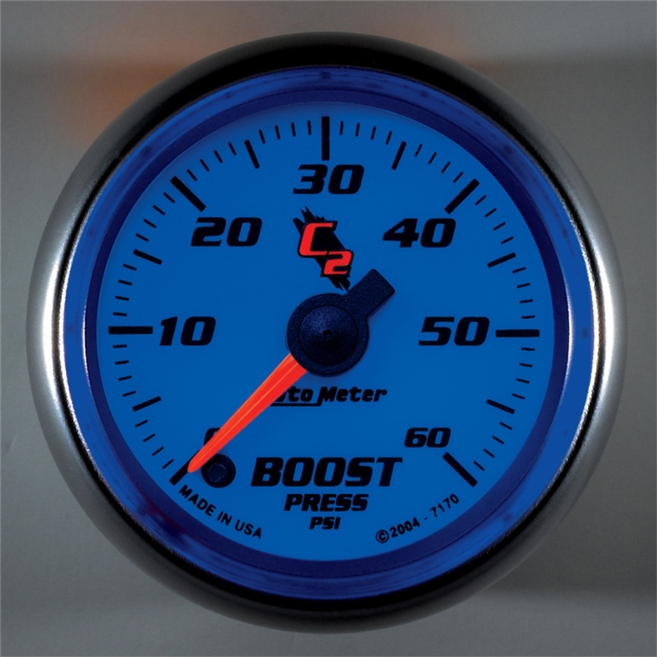 AutoMeter Gauge Boost 2-1/16in. 60PSI Digital Stepper Motor C2 - 7170