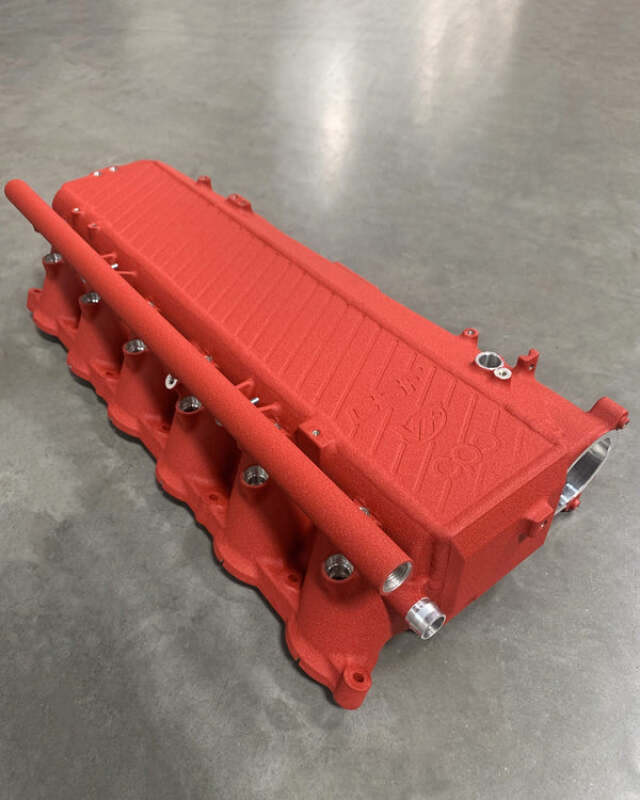 CSF Toyota A90/A91 Supra/ BMW G-Series B58 Charge-Air Cooler Manifold - Crinkle Red - 8200CR Photo - Primary