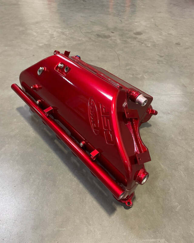 CSF BMW M2/M3/M4 S58 (G8X) Charge-Air Cooler Manifold - Candy Apple Red - 8233CAR Photo - Primary