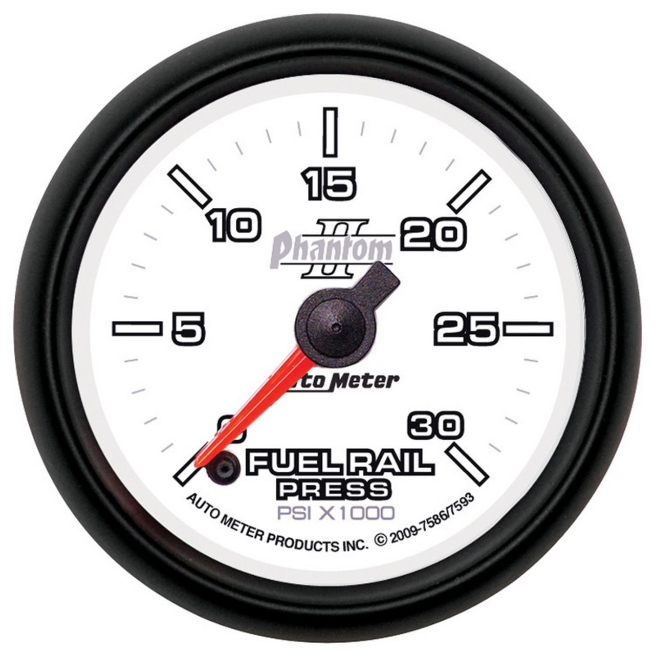 Autometer Phantom 52mm Full Sweep Electronic 0-30,000 PSI Diesel Fuel Rail Pressure Gauge - 7586