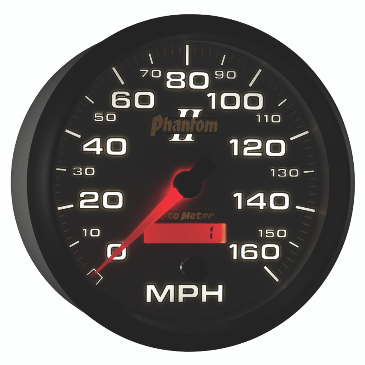 Autometer Phantom II 5in Electrical Programmable Speedometer 150MPH - 7589