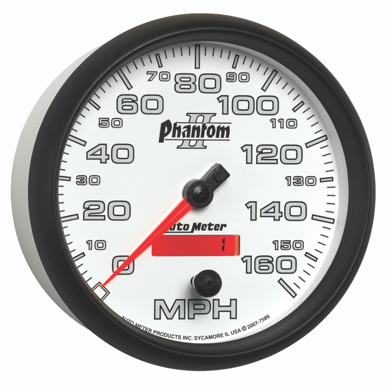 Autometer Phantom II 5in Electrical Programmable Speedometer 150MPH - 7589