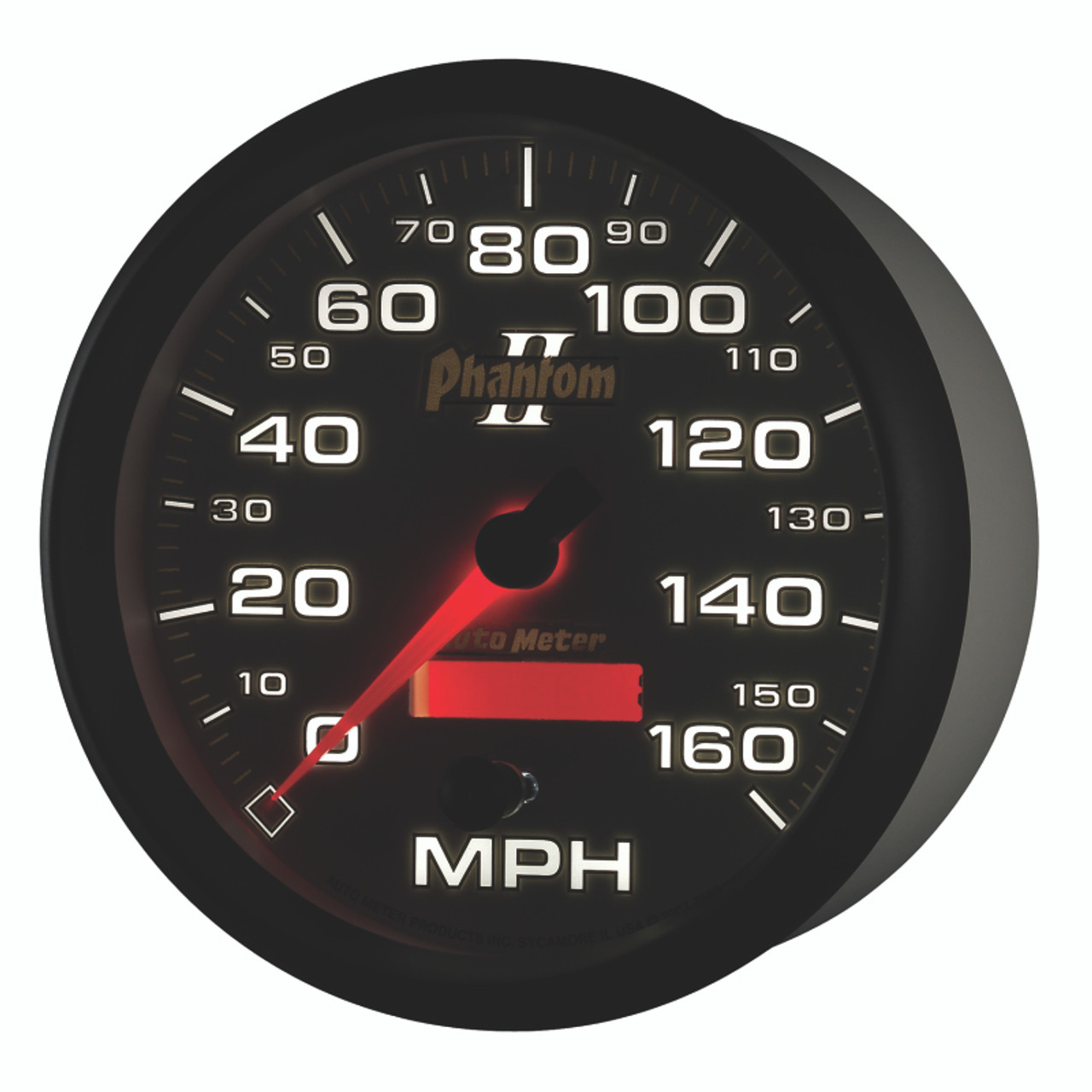 Autometer Phantom II 5in Electrical Programmable Speedometer 150MPH - 7589