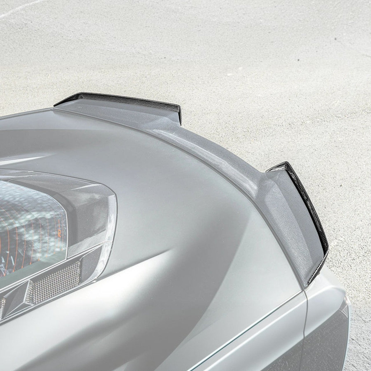 EOS Rear Wickerbill Extension Winglets - Carbon Fiber - C8 Z06