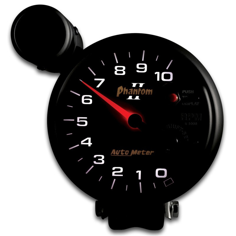 Autometer 5 inch Pedestal Mount 10000 RPM Shift-Lite Tachometer - 7599