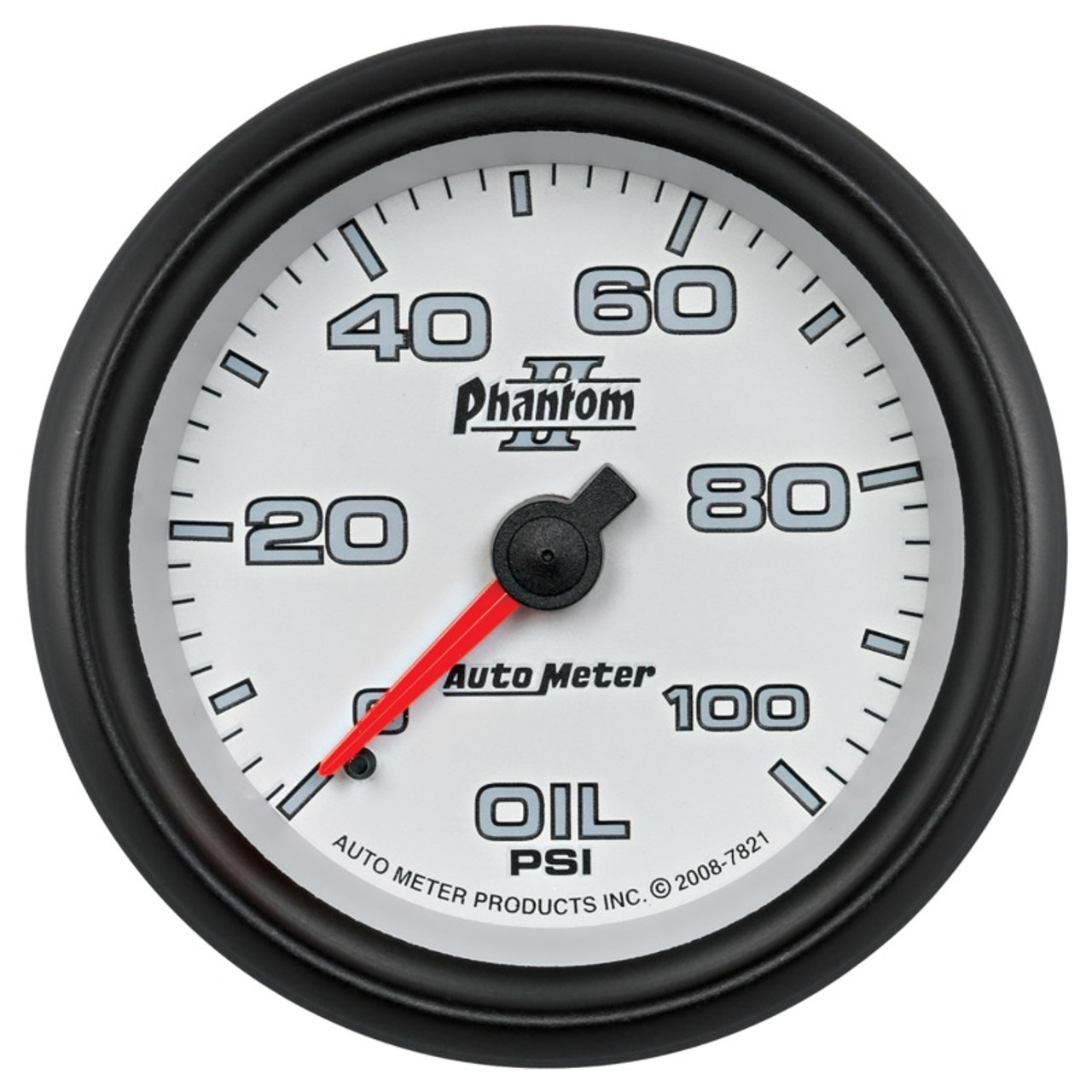 Autometer Phantom II 2-5/8in 100 PSI Mechanical Oil Pressure Gauge - 7821