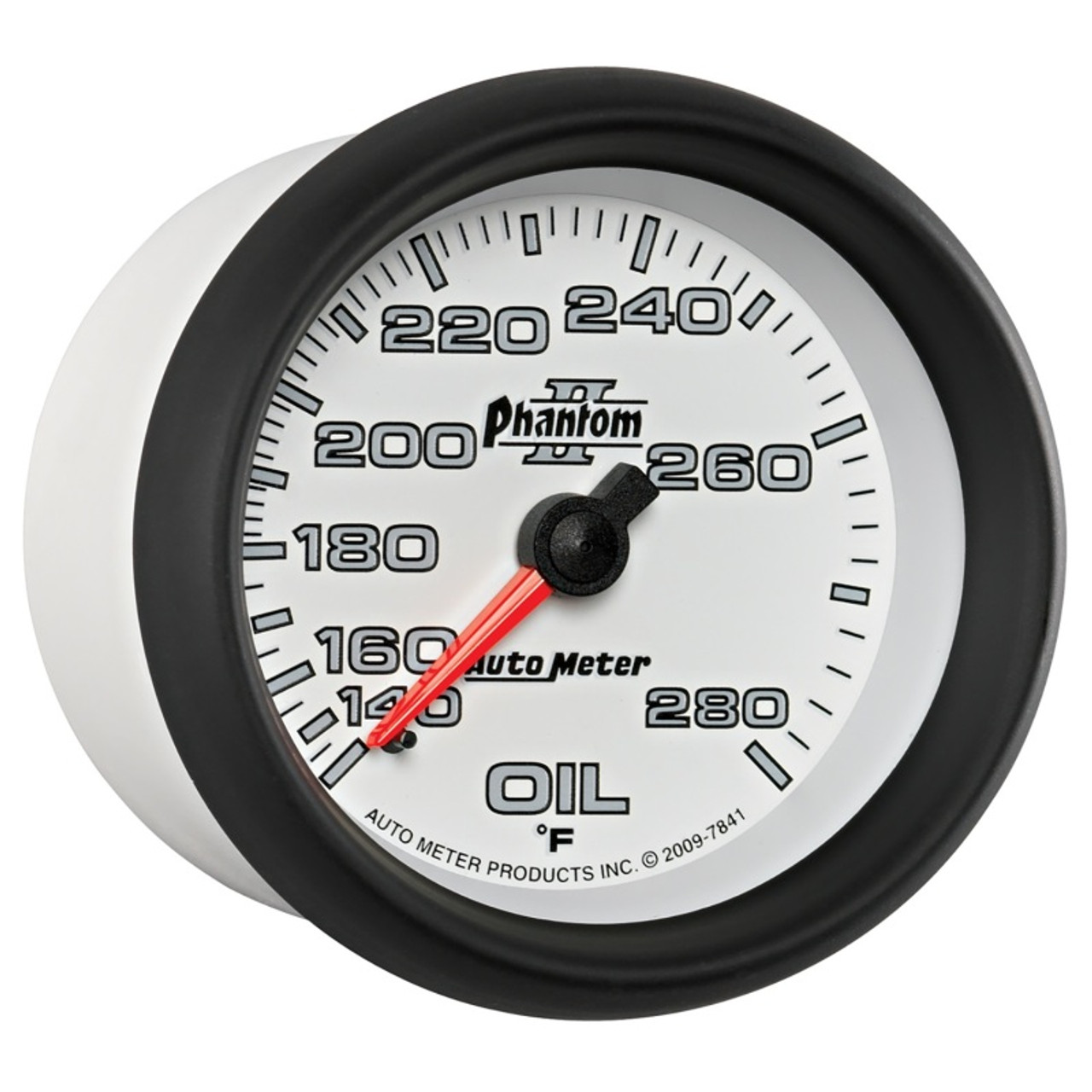 AutoMeter Gauge Oil Temp 2-5/8in. 140-280 Deg. F Mechanical Phantom II - 7841