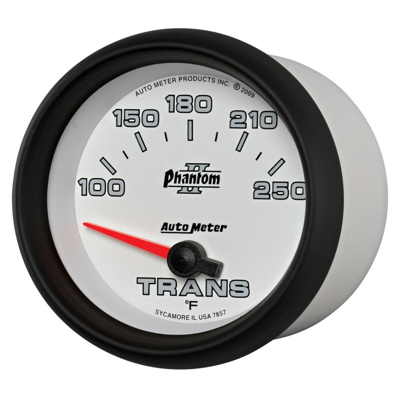 AutoMeter Gauge Transmission Temp 2-5/8in. 100-250 Deg. F Electric Phantom II - 7857
