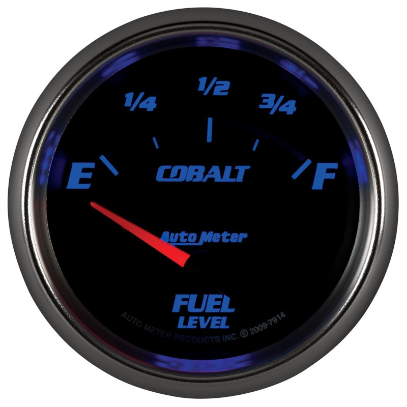 Autometer Cobalt 66.7mm 0-90 ohms Fuel Level Gauge - 7914