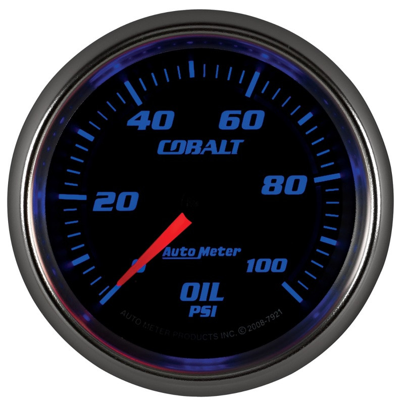 Autometer Cobalt 66mm 0-100 PSI Oil Pressure Gauge - 7921