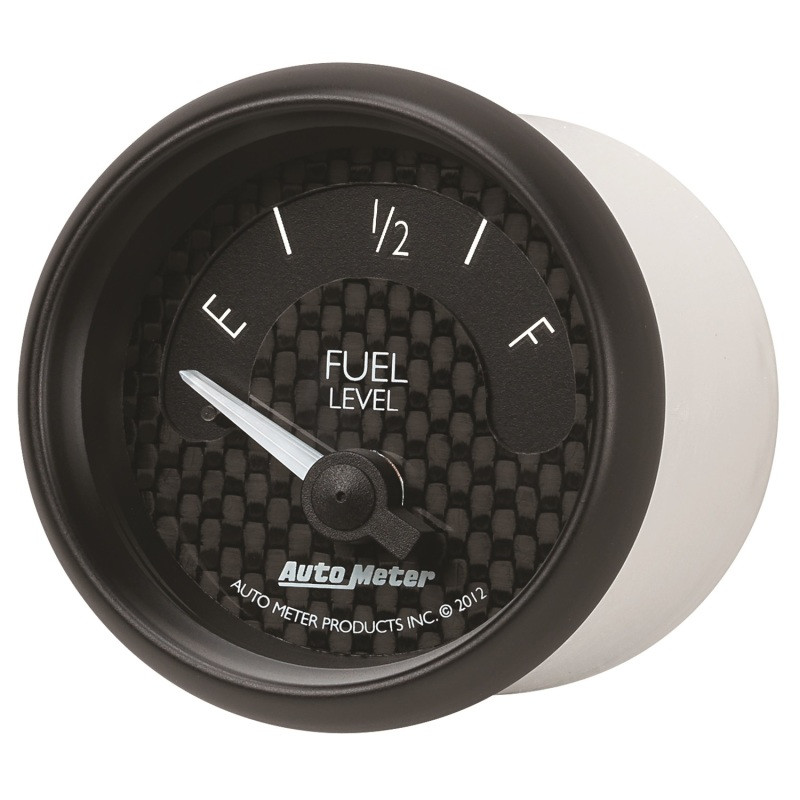 Autometer GT Series 52mm Short Sweep Electronic 0-90 ohms Fuel Level (For most 65-97 GM) - 8014