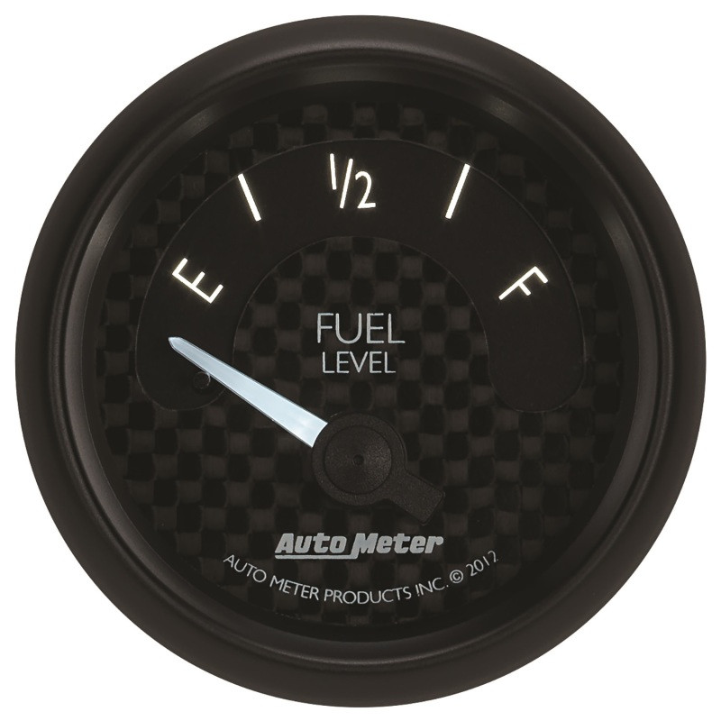 Autometer GT Series 52mm Short Sweep Electronic 240-33 ohms Fuel Level (For use w/ 3262) - 8016