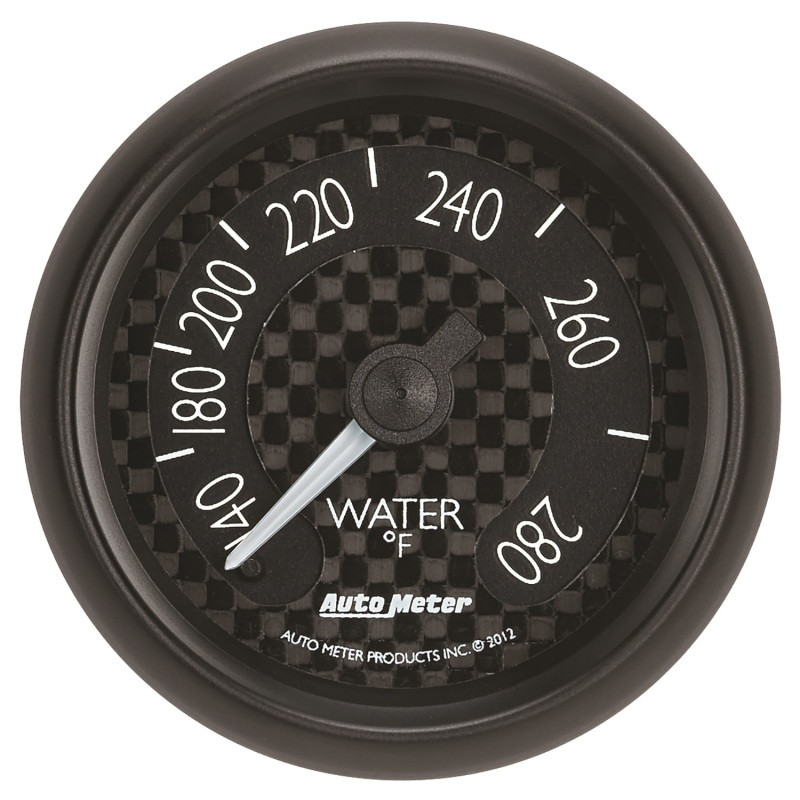 Autometer GT Series 52mm Mechanical 140-280 Deg F Water Temperature Gauge - 8031