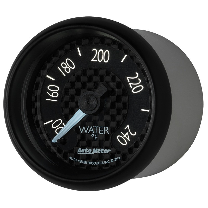 Autometer GT Series 52mm Mechanical 120-240 Deg F Water Temperature Gauge - 8032
