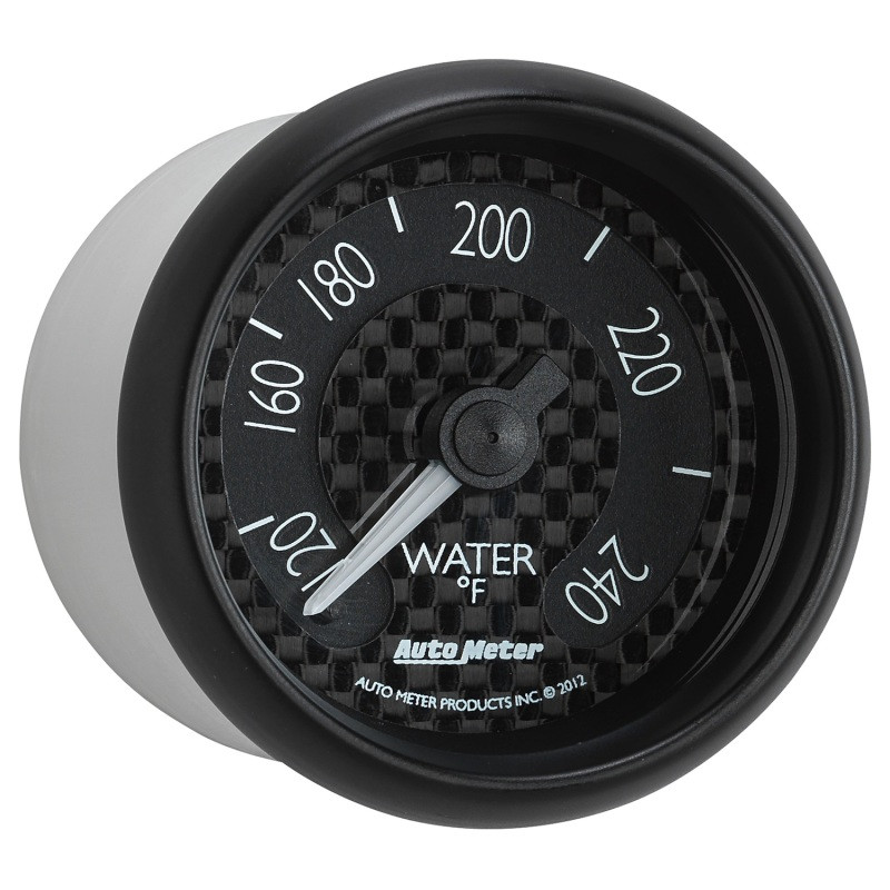 Autometer GT Series 52mm Mechanical 120-240 Deg F Water Temperature Gauge - 8032