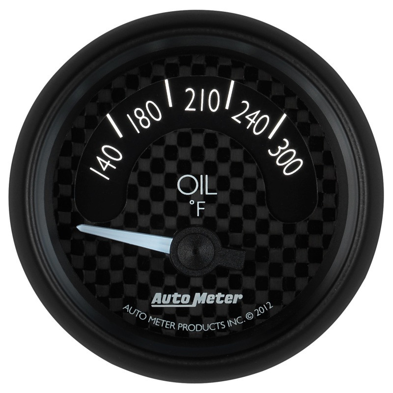 Autometer GT Series 52mm Short Sweep Electronic 140-300 Deg F Oil Temperature - 8048