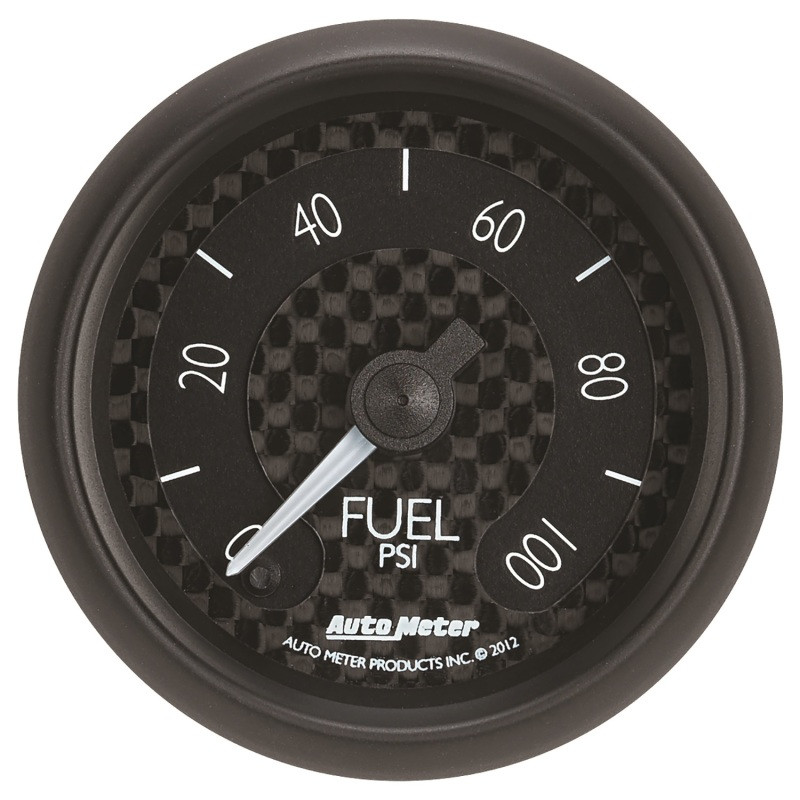 Autometer GT Series 52mm Full Sweep Electronic 0-100 PSI Fuel Pressure Gauge - 8063