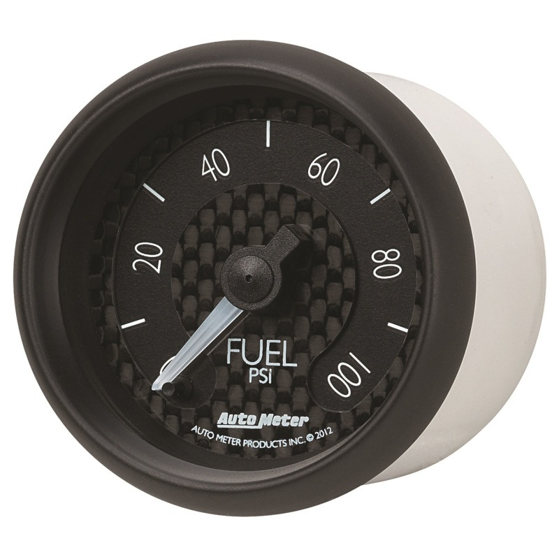 Autometer GT Series 52mm Full Sweep Electronic 0-100 PSI Fuel Pressure Gauge - 8063