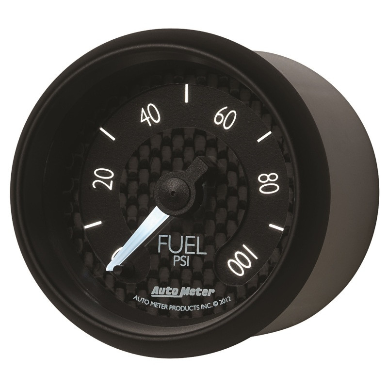 Autometer GT Series 52mm Full Sweep Electronic 0-100 PSI Fuel Pressure Gauge - 8063