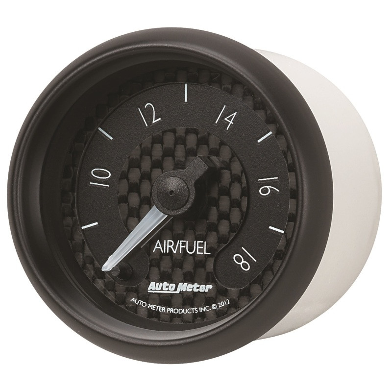 Autometer GT Series 52mm Full Sweep Electronic 8:1-18:1 AFR Wideband Air/Fuel Ratio Analog - 8070
