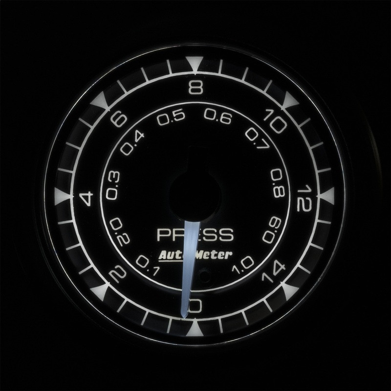 Autometer Chrono 2-1/16in 15PSI Pressure Gauge - 8162