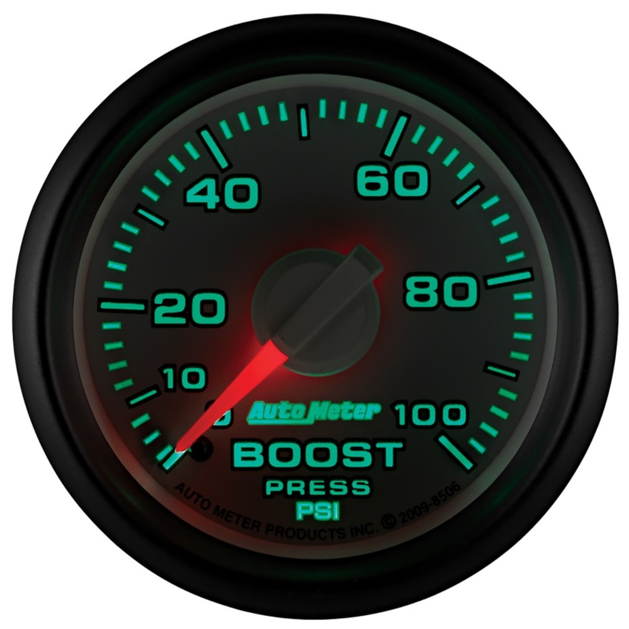 Autometer Factory Match 52.4mm Mechanical 0-100 PSI Boost Gauges 3 pressure Ranges - 8506