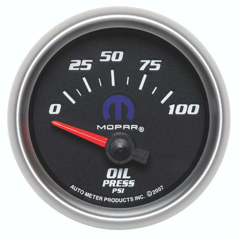 Autometer Mopar 52.4mm SSE 0-100 PSI Oil Pressure Gauge - 880015