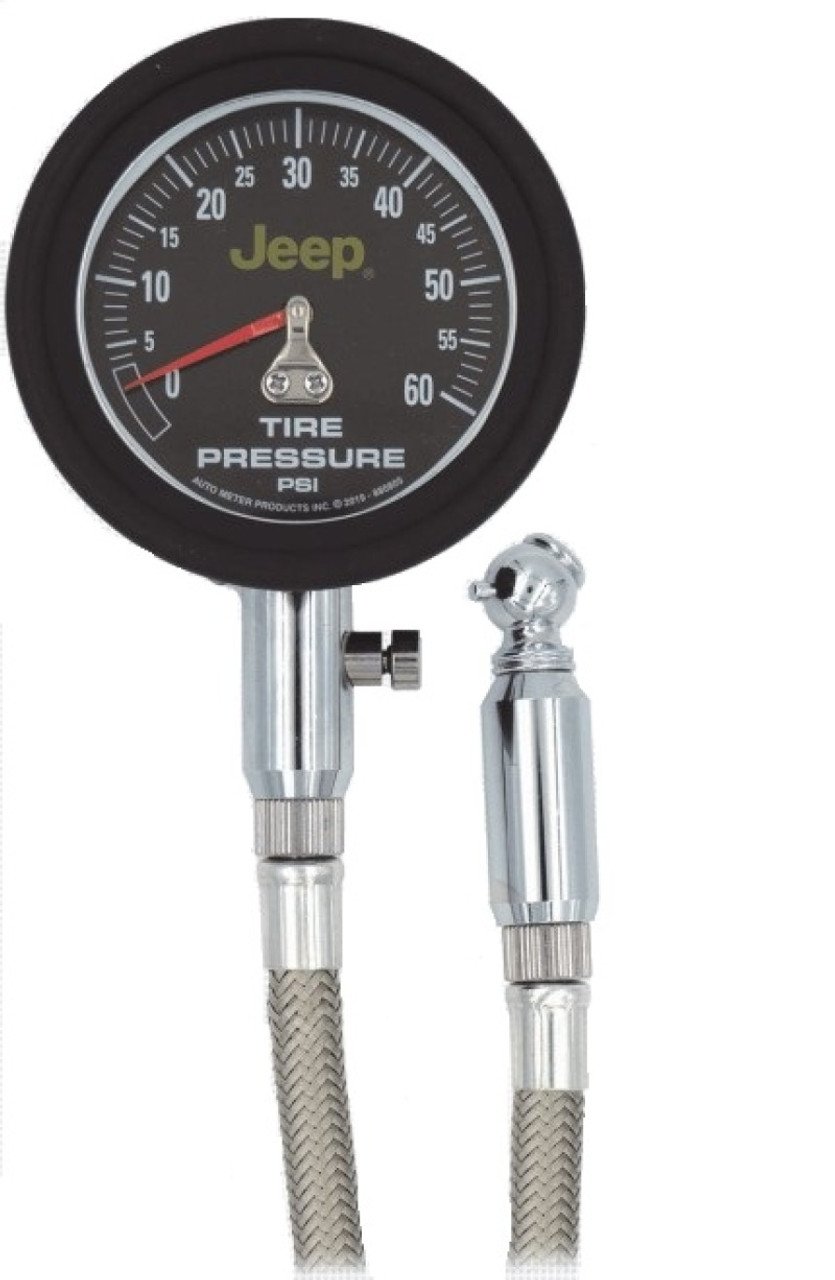 Autometer JEEP 0-60 PSI Analog Tire Pressure Gauge - 880805