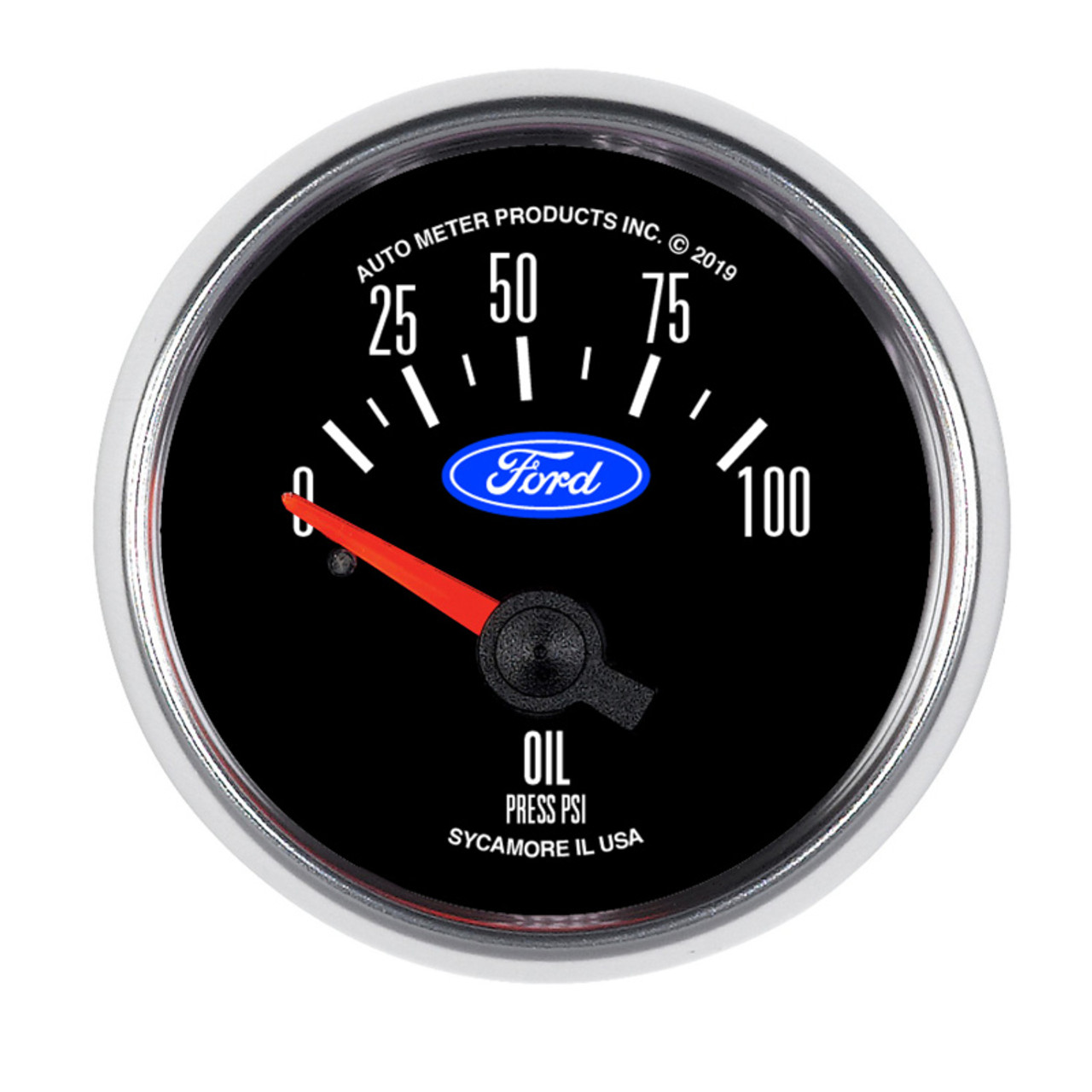 Autometer Ford 2-1/16in. 100 PSI Electric Oil Pressure Gauge - 880821