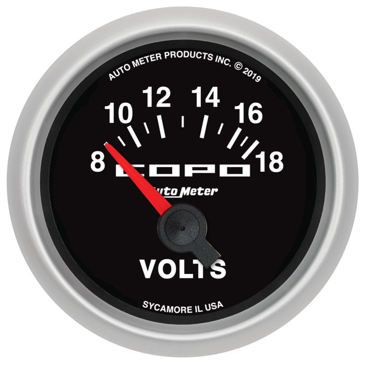 Autometer 52mm 18V Electric Voltmeter Chevrolet COPO Camaro - 880874